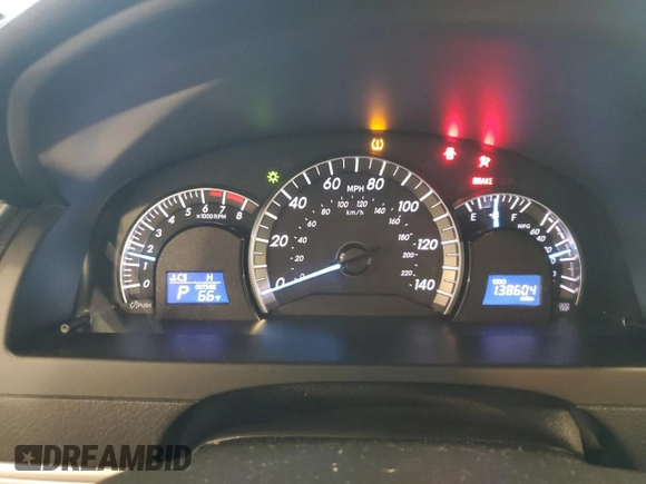 2012 Toyota Camry L with VIN 4T1BF1FK3CU045044, listed as a Copart auction lot 54136465 with 138,604 mi miles and Salvage Title. Bid and sale history available at DreamBid. Image 9.