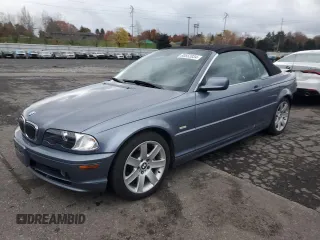 2003 BMW 3 Series 325Ci with VIN WBABS33463PG88875, listed as a Copart auction lot 80553934 with 202,964 mi miles and Salvage Title. Bid and sale history available at carsss.com. Image 1.