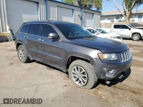 2014 Jeep Grand Cherokee Limited with VIN 1C4RJFBT6EC410774, listed as a Copart auction lot 58011005 with 166,506 mi miles and Salvage title. Bid and sale history available at DreamBid. Image 4.