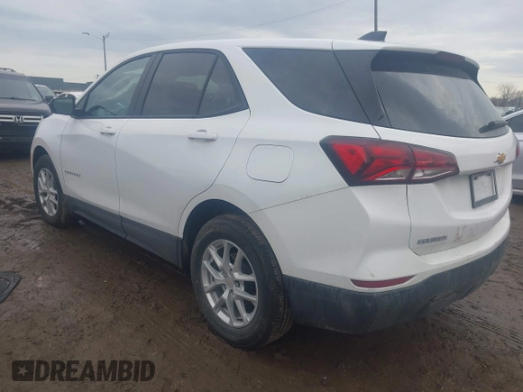 2024 Chevrolet Equinox LS with VIN 3GNAXHEG9RL218594, listed as a IAAI auction lot 41719829 with 20,120 mi miles and . Bid and sale history available at DreamBid. Image 3.