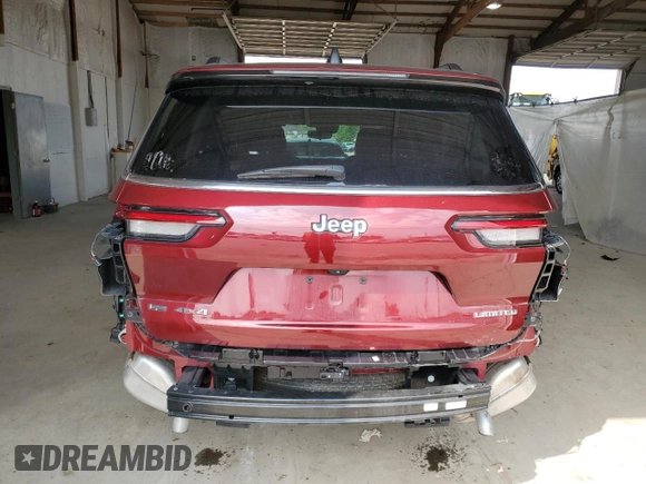 2022 Jeep Grand Cherokee Limited with VIN 1C4RJKBG9N8511158, listed as a Copart auction lot 60270925 with 20,800 mi miles and Salvage title. Bid and sale history available at DreamBid. Image 6.
