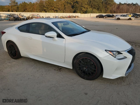 2015 Lexus RC 350 with VIN JTHHE5BC2F5005364, listed as a Copart auction lot 75643834 with 125,650 mi miles and Salvage Title. Bid and sale history available at carsss.com. Image 4.