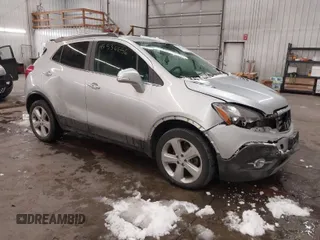 2015 Buick Encore Convenience with VIN KL4CJFSB5FB229552, listed as a IAAI auction lot 41536656 with 55,101 mi miles. Bid and sale history available at carsss.com. Image 1.