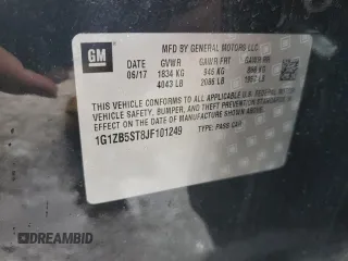 2018 Chevrolet Malibu LS with VIN 1G1ZB5ST8JF101249, listed as a Copart auction lot 52135495 with 90,335 mi miles and Salvage Title. Bid and sale history available at DreamBid. Image 12.