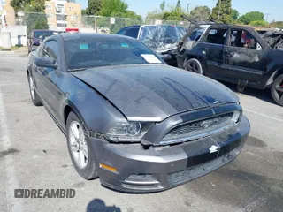 2014 Ford Mustang V6 with VIN 1ZVBP8AM9E5210284, listed as a IAAI auction lot 41957298 with 108,579 mi miles. Bid and sale history available at carsss.com. Image 1.