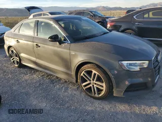 2017 Audi A3 Sedan Premium Plus with VIN WAUJ8GFF3H1027147, listed as a Copart auction lot 74845903 with 45,195 mi miles. Bid and sale history available at carsss.com. Image 4.