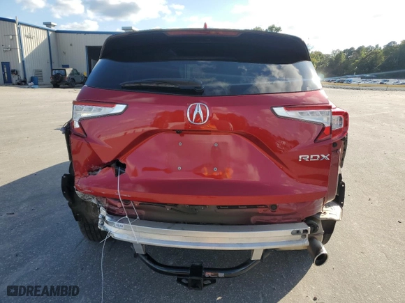 2020 Acura RDX with VIN 5J8TC1H38LL016976, listed as a Copart auction lot 74579114 with 71,195 mi miles and Salvage Title. Bid and sale history available at carsss.com. Image 6.