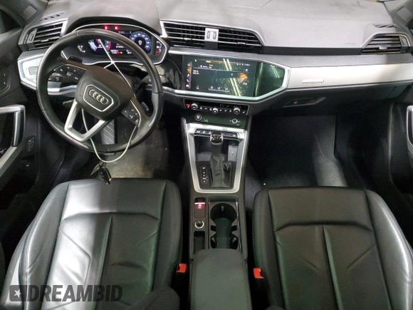 2023 Audi Q3 S line Premium with VIN WA1DECF34P1140721, listed as a Copart auction lot 45188325 with 40,458 mi miles and Salvage title. Bid and sale history available at DreamBid. Image 8.