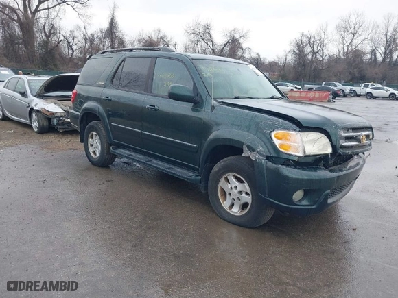 2001 Toyota Sequoia Limited with VIN 5TDBT48A01S046351, listed as a IAAI auction lot 41681033 with 243,974 mi miles. Bid and sale history available at carsss.com. Image 1.