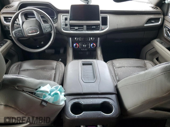 2022 GMC Yukon SLE with VIN 1GKS1AKD7NR201865, listed as a Copart auction lot 49668955 with 35,298 mi miles and Salvage Title. Bid and sale history available at carsss.com. Image 8.