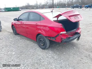 2015 Hyundai Accent GLS with VIN KMHCT4AE6FU851075, listed as a IAAI auction lot 41868391 with 90,523 mi miles. Bid and sale history available at carsss.com. Image 3.