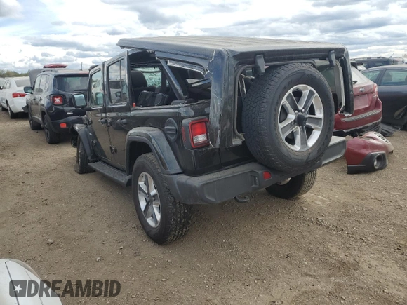 2022 Jeep Wrangler Unlimited Sahara Altitude with VIN 1C4HJXEG0NW241043, listed as a Copart auction lot 75556664 with Not provided miles and Salvage title. Bid and sale history available at DreamBid. Image 2.