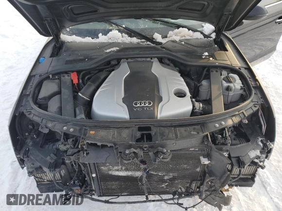 2016 Audi A8 with VIN WAUJRAFD5GN007742, listed as a Copart auction lot 44698375 with 110,830 mi miles and Salvage title. Bid and sale history available at DreamBid. Image 11.