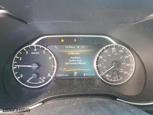 2017 Nissan Maxima SV with VIN 1N4AA6AP6HC364584, listed as a Copart auction lot 44780555 with 136,022 mi miles and Salvage Title. Bid and sale history available at carsss.com. Image 9.