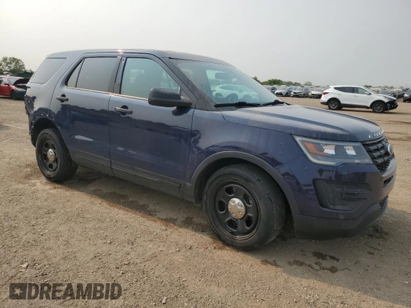2017 Ford Police Interceptor Utility with VIN 1FM5K8AR0HGC57380, listed as a Copart auction lot 58965075 with 106,682 mi miles and Salvage title. Bid and sale history available at DreamBid. Image 4.