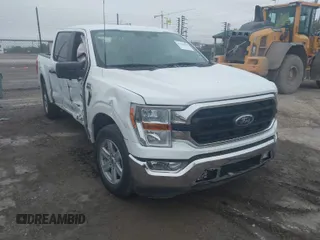 2023 Ford F-150 XL with VIN 1FTEW1C86PKD33765, listed as a IAAI auction lot 41924890 with 46,669 mi miles. Bid and sale history available at carsss.com. Image 1.