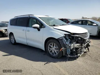2021 Chrysler Voyager LXI with VIN 2C4RC1DGXMR551253, listed as a Copart auction lot 76611384 with 75,735 mi miles and Salvage Title. Bid and sale history available at carsss.com. Image 4.