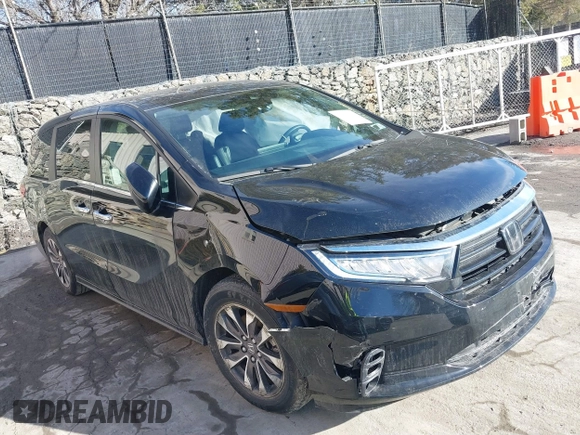 2024 Honda Odyssey EX-L with VIN 5FNRL6H68RB018609, listed as a IAAI auction lot 41660751 with 15,439 mi miles and . Bid and sale history available at DreamBid. Image 1.