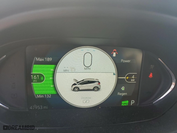 2017 Chevrolet Bolt EV LT with VIN 1G1FW6S06H4187587, listed as a Copart auction lot 52419565 with 47,953 mi miles and Salvage Title. Bid and sale history available at carsss.com. Image 9.