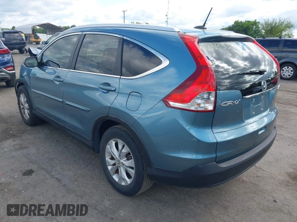 2013 Honda CR-V EX-L with VIN 5J6RM4H77DL073451, listed as a IAAI auction lot 42343597 with 90,999 mi miles and . Bid and sale history available at DreamBid. Image 3.