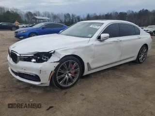 2016 BMW 7 Series 740i with VIN WBA7E2C52GG738755, listed as a Copart auction lot 46844725 with 74,892 mi miles and Salvage Title. Bid and sale history available at carsss.com. Image 1.
