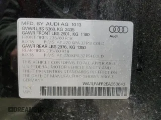 2014 Audi Q5 Premium Plus with VIN WA1LFAFP2EA050643, listed as a Copart auction lot 49038005 with 101,903 mi miles and Salvage Title. Bid and sale history available at carsss.com. Image 13.