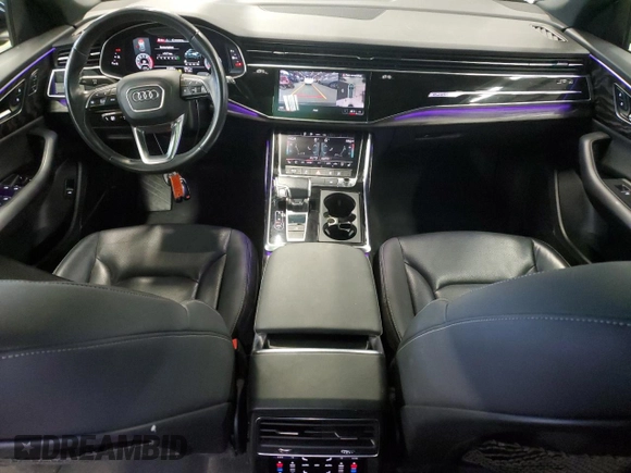 2021 Audi Q8 Premium Plus with VIN WA1BVAF15MD035173, listed as a Copart auction lot 42210225 with 55,389 mi miles and Clean Title. Bid and sale history available at carsss.com. Image 8.