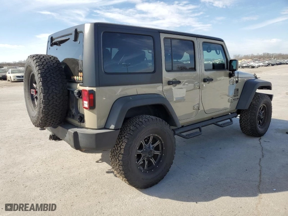 2018 Jeep Wrangler JK Unlimited Sport with VIN 1C4BJWDG5JL878507, listed as a Copart auction lot 47029335 with 62,694 mi miles and Salvage Title. Bid and sale history available at carsss.com. Image 3.