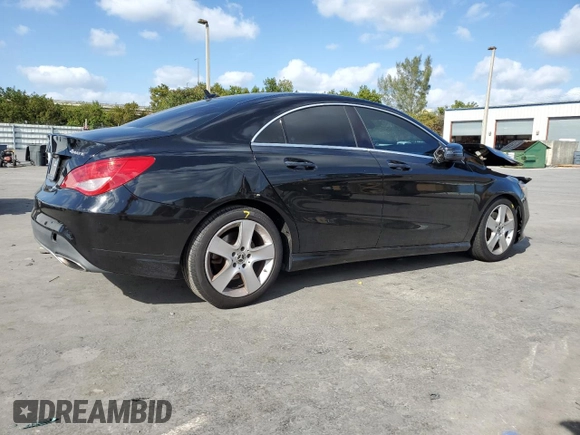 2018 Mercedes-Benz CLA 250 with VIN WDDSJ4GB3JN689255, listed as a Copart auction lot 46703534 with 71,024 mi miles and . Bid and sale history available at DreamBid. Image 3.