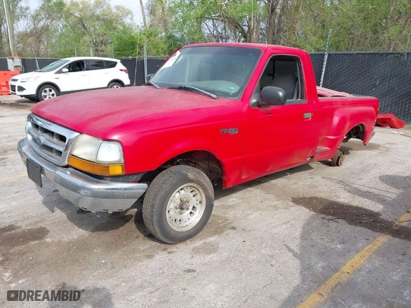 1998 Ford Ranger XL with VIN 1FTYR10C0WPA69117, listed as a IAAI auction lot 42004057 with 216,914 mi miles. Bid and sale history available at carsss.com. Image 2.