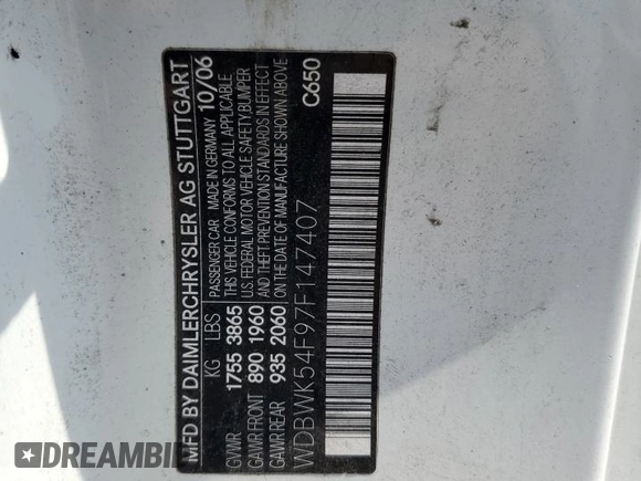 2007 Mercedes-Benz SLK 280 z VIN WDBWK54F97F147407, wystawiony jako Copart lot #51713315 z przebiegiem 83 872 mil mil oraz Szkoda całkowita • Salvage title. Historia ofert i sprzedaży dostępna na DreamBid. Obrazek 13.