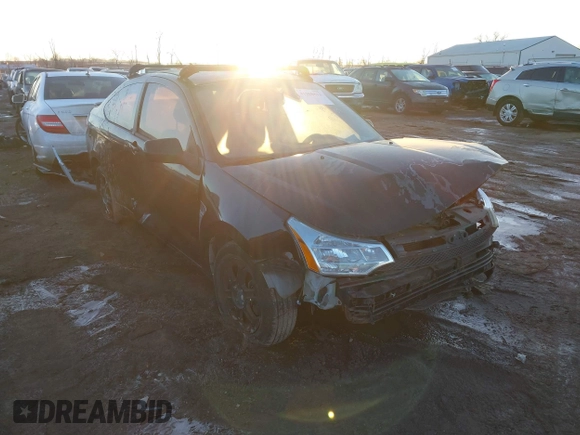 2008 Ford Focus SE with VIN 1FAHP33N98W149982, listed as a IAAI auction lot 41388813 with 1 mi miles. Bid and sale history available at carsss.com. Image 1.