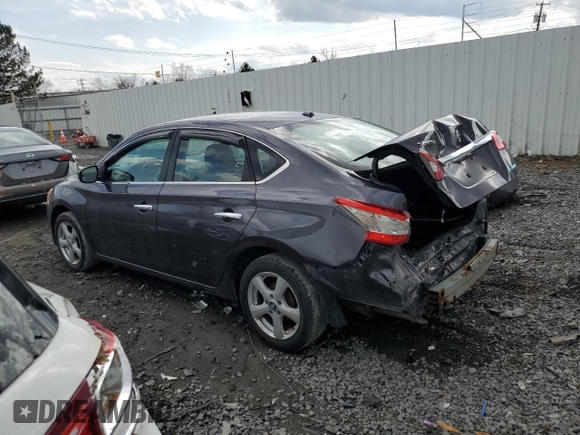 2014 Nissan Sentra S with VIN 3N1AB7AP9EY247049, listed as a Copart auction lot 51222825 with 80,360 mi miles and Salvage Title. Bid and sale history available at DreamBid. Image 2.