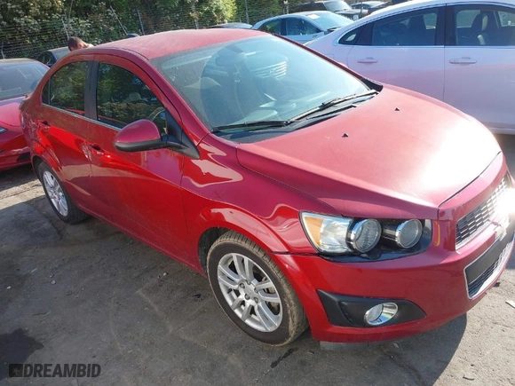 2016 Chevrolet Sonic LT with VIN 1G1JC5SH1G4117433, listed as a IAAI auction lot 42078979 with 167,201 mi miles. Bid and sale history available at carsss.com. Image 1.