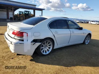 2008 BMW 7 Series 750i with VIN WBAHL835X8DT12389, listed as a Copart auction lot 80908054 with Not Provided miles and Salvage Title. Bid and sale history available at DreamBid. Image 3.