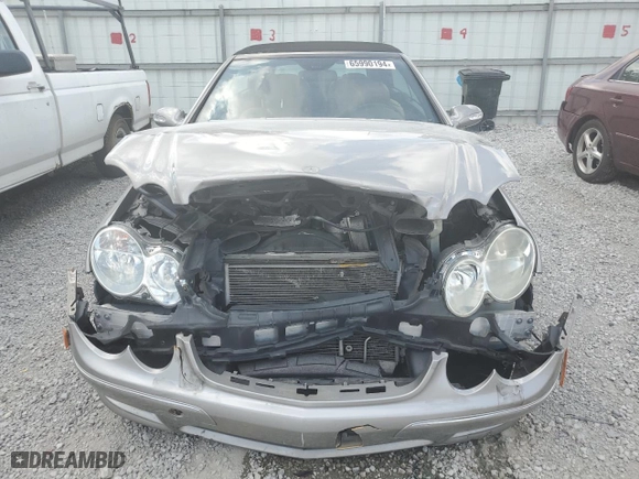 2009 Mercedes-Benz CLK-Class 5.5L with VIN WDBTK72F99T101596, listed as a Copart auction lot 65990194 with 108,640 mi miles and Salvage Title. Bid and sale history available at carsss.com. Image 5.