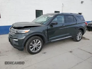 2022 Ford Explorer Limited z VIN 1FMSK8FH3NGB82057, wystawiony jako Copart lot #51811625 z przebiegiem 61 342 mil mil oraz Szkoda całkowita • Salvage title. Historia ofert i sprzedaży dostępna na DreamBid. Obrazek 1.