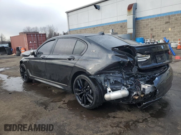 2017 BMW 7 Series with VIN WBA7H6C32HG614368, listed as a Copart auction lot 50607035 with 69,567 mi miles and Salvage title. Bid and sale history available at DreamBid. Image 2.
