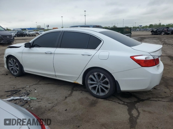 2015 Honda Accord Sport with VIN 1HGCR2F5XFA259858, listed as a Copart auction lot 56637275 with 99,136 mi miles and Clean Title. Bid and sale history available at DreamBid. Image 2.