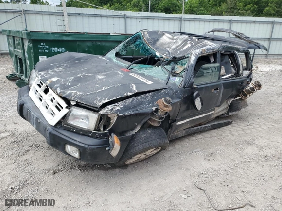 2000 Subaru Forester S with VIN JF1SF6555YH712800, listed as a Copart auction lot 60803414 with 0 mi miles and Salvage Title. Bid and sale history available at carsss.com. Image 1.