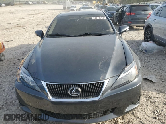 2010 Lexus IS 350 with VIN JTHBE5C21A5023844, listed as a Copart auction lot 45575085 with 138,172 mi miles and Salvage Title. Bid and sale history available at DreamBid. Image 5.