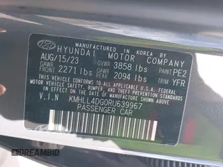 2024 Hyundai Elantra SE z VIN KMHLL4DG0RU639967, wystawiony jako IAAI lot #42430562 z przebiegiem 31 426 mil mil oraz . Historia ofert i sprzedaży dostępna na DreamBid. Obrazek 9.