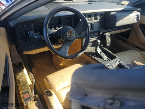 1987 Chevrolet Corvette with VIN 1G1YY3184H5119288, listed as a Copart auction lot 45191605 with 52,340 mi miles and Salvage Title. Bid and sale history available at carsss.com. Image 8.
