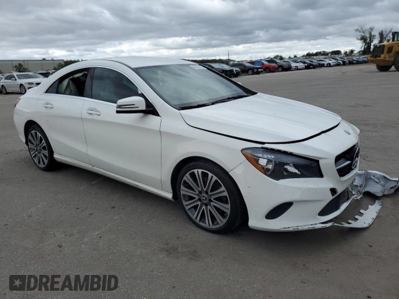 2018 Mercedes-Benz CLA with VIN WDDSJ4EB6JN672128, listed as a Copart auction lot 68533122 with 0 mi miles. Bid and sale history available at carsss.com. Image 4.