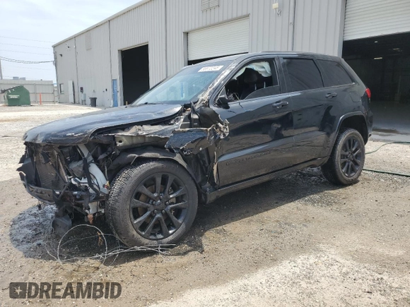 2018 Jeep Grand Cherokee Laredo E with VIN 1C4RJEAG0JC361922, listed as a Copart auction lot 56972245 with 82,237 mi miles and Salvage title. Bid and sale history available at DreamBid. Image 1.