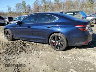 2023 Genesis G70 3.3T with VIN KMTG54TE9PU110984, listed as a Copart auction lot 79218944 with 16,702 mi miles and Salvage title. Bid and sale history available at DreamBid. Image 2.