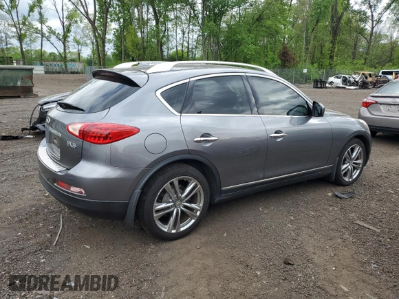2012 Infiniti EX Journey with VIN JN1AJ0HR3CM452643, listed as a Copart auction lot 57206225 with 172,185 mi miles and Salvage title. Bid and sale history available at DreamBid. Image 3.