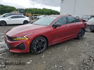 2022 Kia K5 GT-Line z VIN 5XXG64J27NG156966, wystawiony jako Copart lot #58926525 z przebiegiem 64 168 mil mil oraz Szkoda całkowita • Salvage title. Historia ofert i sprzedaży dostępna na DreamBid. Obrazek 1.