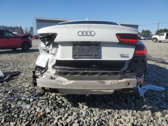 2018 Audi A6 Sport with VIN WAUF3AFC0JN050407, listed as a Copart auction lot 48395485 with 109,192 mi miles and Salvage Title. Bid and sale history available at carsss.com. Image 6.