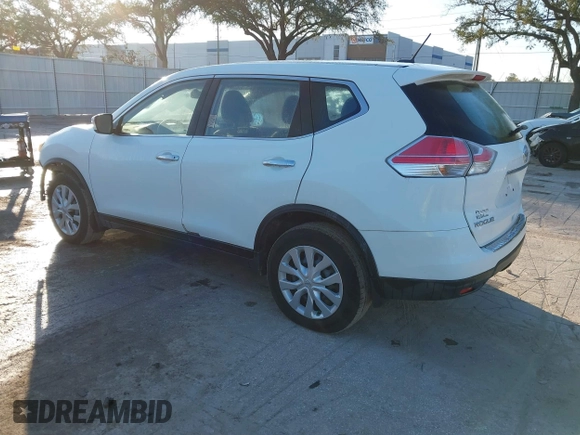 2015 Nissan Rogue S with VIN KNMAT2MT1FP573145, listed as a IAAI auction lot 41473374 with 19,395 mi miles. Bid and sale history available at carsss.com. Image 3.